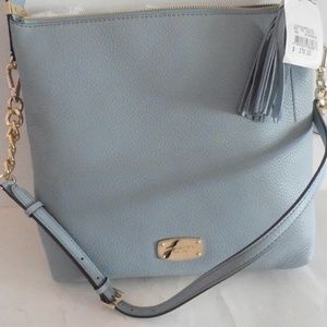 MICHAEL KORS Bedford TASSEL SHOULDER BAG Hobo POWD